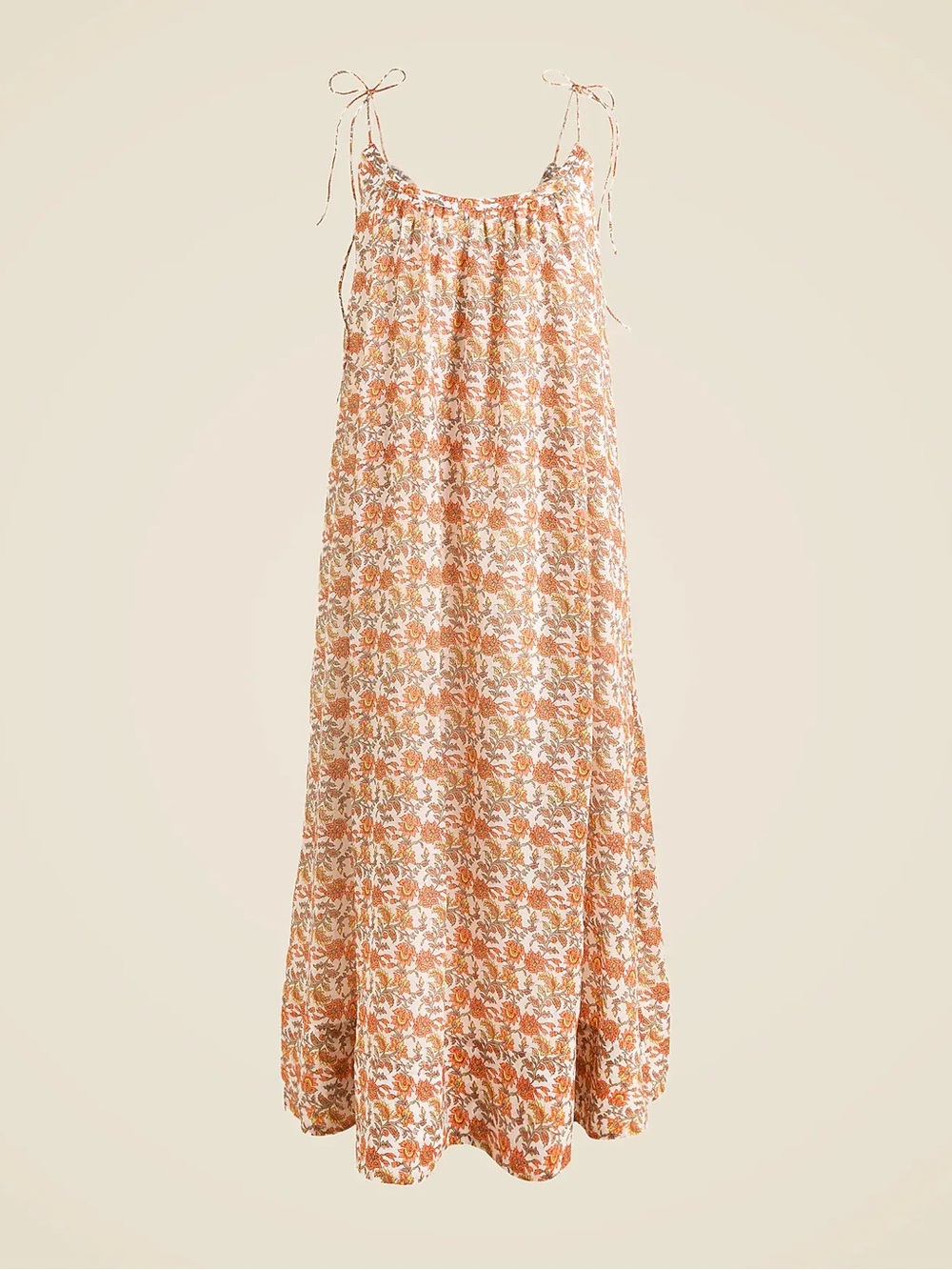 J.Crew Floaty Tie Shoulder Dress in Ramie